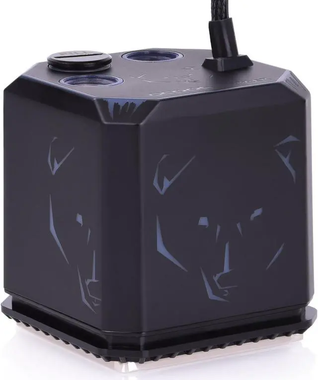 Alt view image 2 of 14 - Alphacool Eisbaer Aurora (Solo) CPU Water Block and Pump, Digital RGB