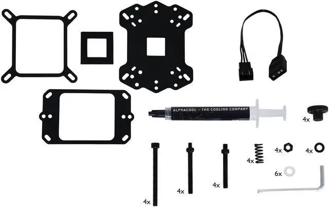 Alt view image 6 of 14 - Alphacool Eisblock Aurora XP3 Light CPU Water Block, Plexi