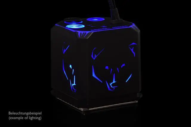 Alt view image 4 of 14 - Alphacool Eisbaer Aurora (Solo) CPU Water Block and Pump, Digital RGB