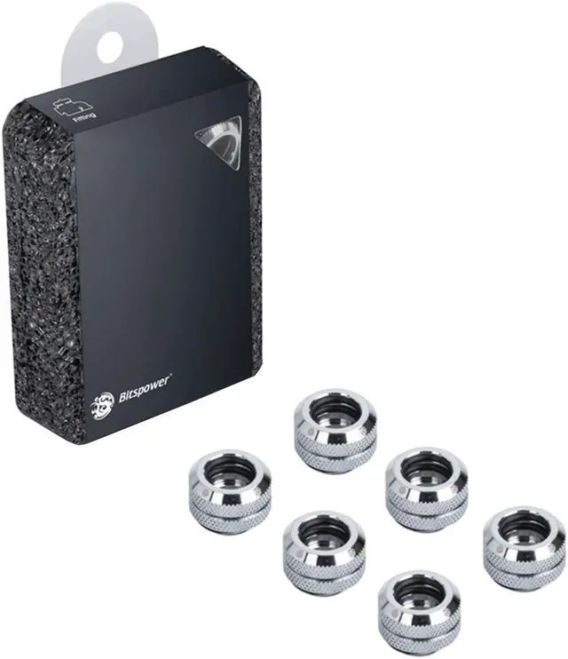 Alt view image 2 of 2 - Bitspower G1/4" Silver Shining Enhance Multi-Link For OD 12MM (6PCS)