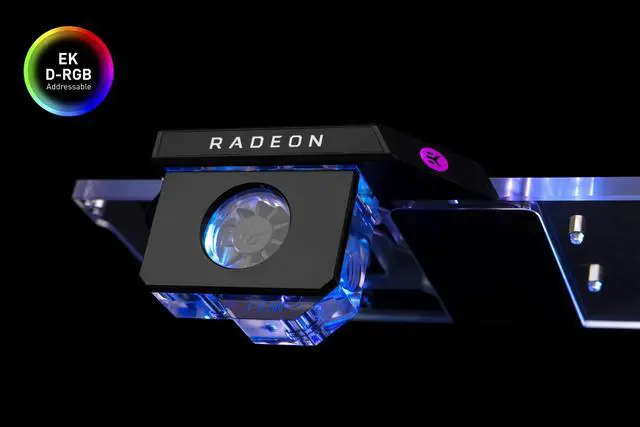 Alt view image 5 of 8 - EKWB EK-Quantum Scalar Flow Indicator Bottom-To-Top, Digital RGB, Black LGA 1700 Compatible