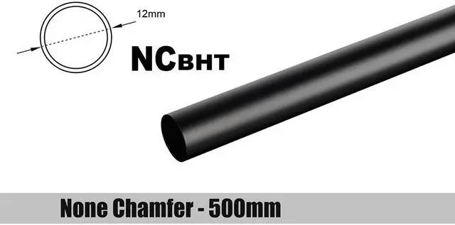 Main image of Bitspower None Chamfer Brass Link Tubing, 12mm OD (0.70mm WD), 500mm, Carbon Black