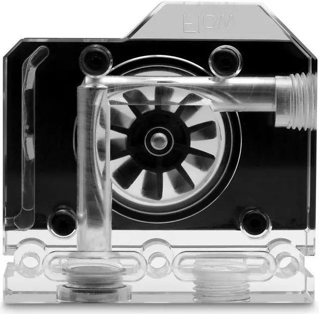 Alt view image 3 of 8 - EKWB EK-Quantum Scalar Flow Indicator Bottom-To-Top, Digital RGB, Black LGA 1700 Compatible