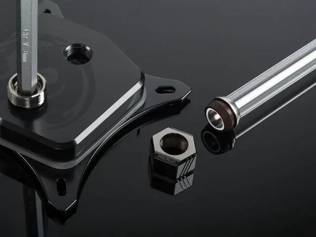 Alt view image 3 of 8 - Bitspower Premium G1/4" Hex Multi-Link for 12mm OD Rigid Tubing, Black Sparkle, 6-pack