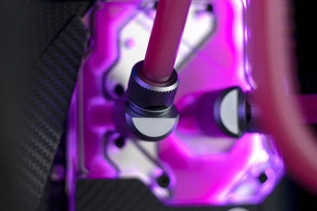 Alt view image 3 of 5 - EKWB EK-Torque Angled T Fitting, Satin Titanium
