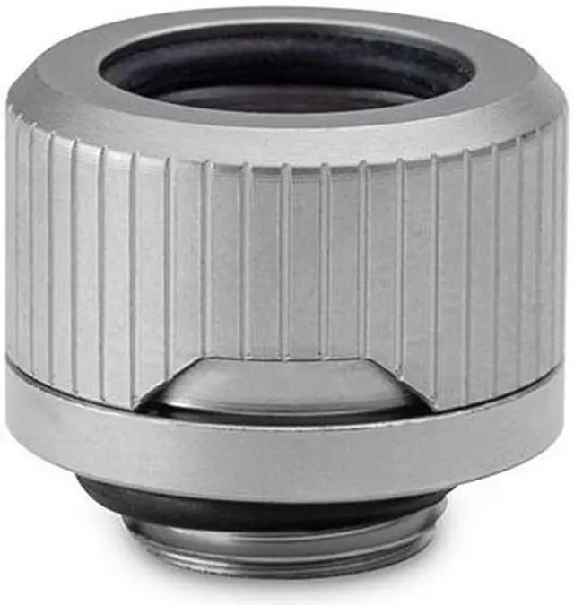Alt view image 4 of 9 - EKWB EK-Quantum Torque HDC-14 Compression Fitting for EKWB Rigid Tubing, 14mm OD, Satin Titanium, 6-pack