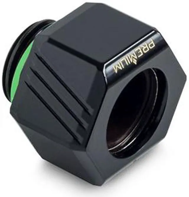 Alt view image 2 of 8 - Bitspower Premium G1/4" Hex Multi-Link for 12mm OD Rigid Tubing, Matte Black, 6-pack