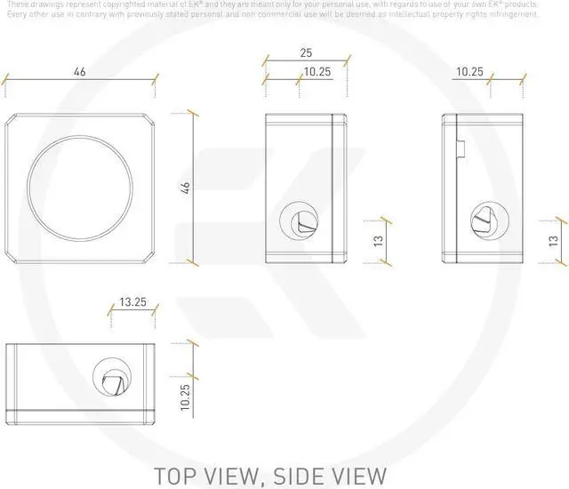 Alt view image 5 of 7 - EK-Quantum Flow Indicator D-RGB – Black