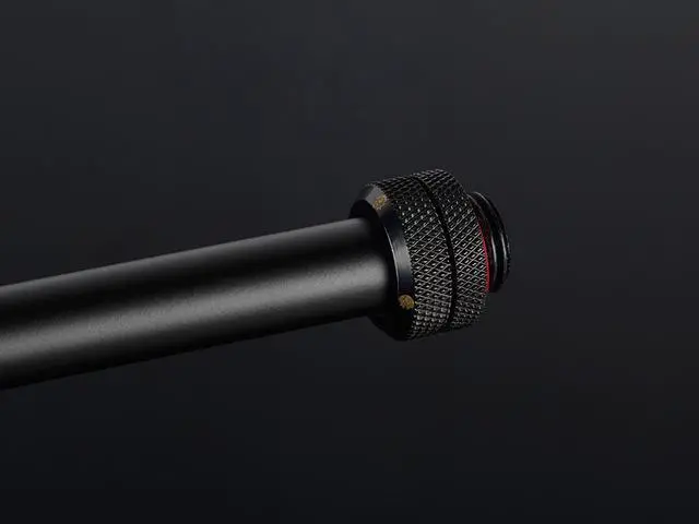 Alt view image 2 of 2 - Bitspower None Chamfer Brass Link Tubing, 12mm OD (0.70mm WD), 500mm, Carbon Black