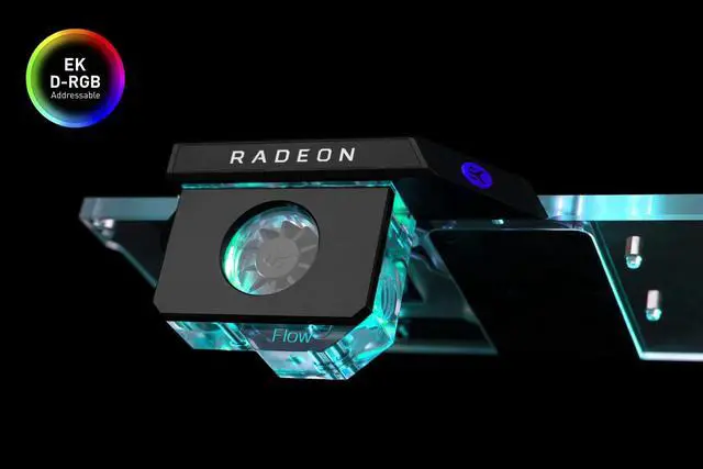 Alt view image 5 of 7 - EK-Quantum Scalar Flow Indicator Top-To-Bottom D-RGB - Black
