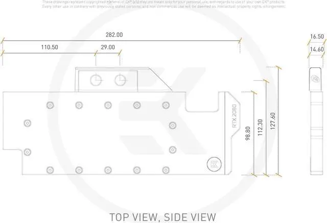 Alt view image 12 of 12 - EK-Vector RTX 2080 RGB - Nickel + Acetal
