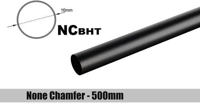 Main image of Bitspower None Chamfer Brass Link Tubing, 16mm OD (0.70mm WD), 500mm, Carbon Black