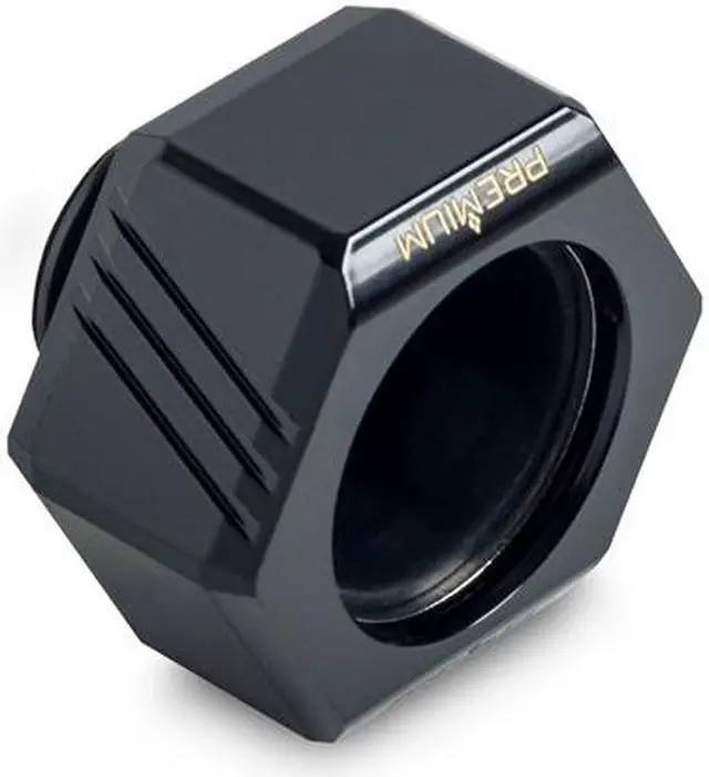 Alt view image 2 of 8 - Bitspower Premium G1/4" Hex Multi-Link for 16mm OD Rigid Tubing, Matte Black, 6-pack