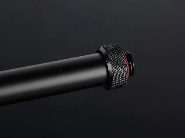 Alt view image 2 of 2 - Bitspower None Chamfer Brass Link Tubing, 16mm OD (0.70mm WD), 500mm, Carbon Black