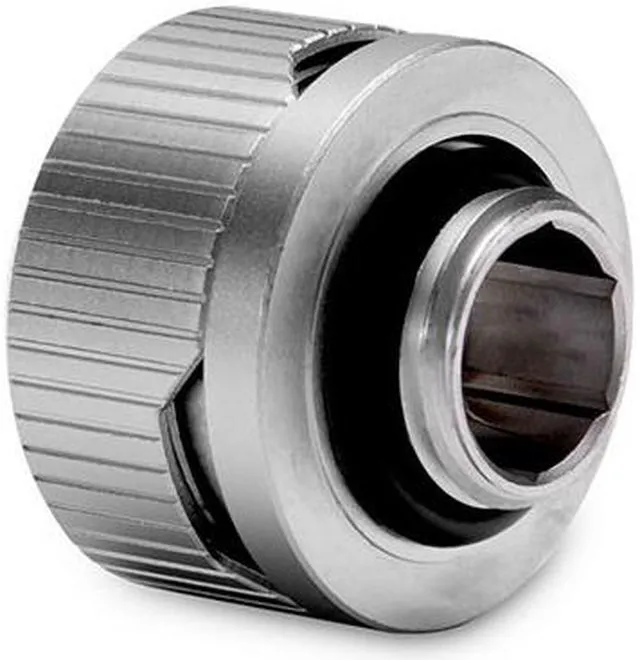 Alt view image 5 of 8 - EKWB EK-Quantum Torque HDC-16 Compression Fitting for EKWB Rigid Tubing, 16mm OD, Satin Titanium, 6-pack