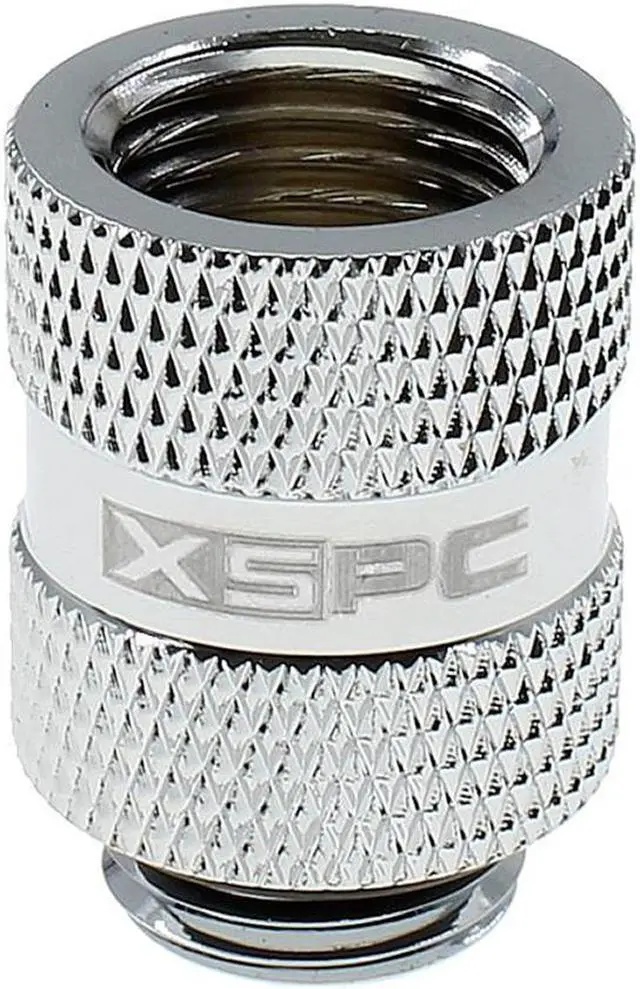 Main image of XSPC G1/4" 20mm Male to Female Fitting, Chrome