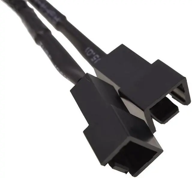 Alt view image 7 of 8 - Phobya power sata Y-cable internal to 3Pin 5V and 12V 20cm  - black
