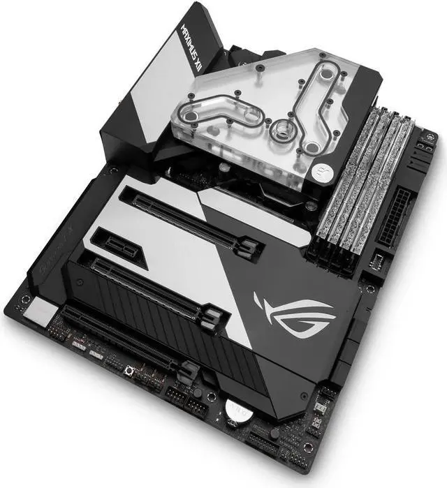 Alt view image 6 of 10 - EK-Quantum Momentum VRM Bridge ROG Maximus XII Formula D-RGB - Plexi
