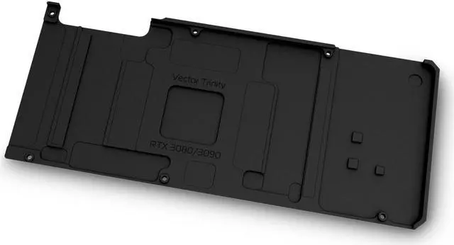 Alt view image 4 of 4 - EK-Quantum Vector Trinity RTX 3080/3090 Backplate - Black