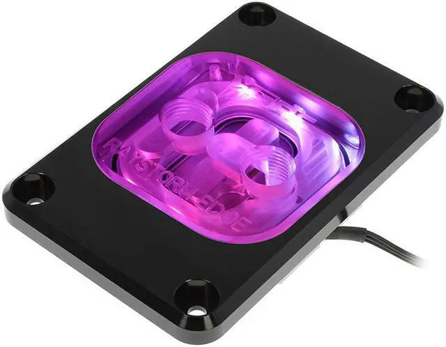 Alt view image 7 of 8 - XSPC RayStorm EDGE CPU Water Block, AMD/AM4, Addessable RGB, Black