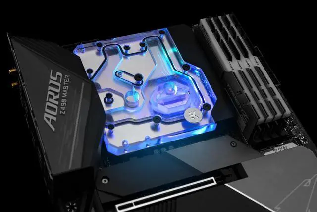 Alt view image 11 of 12 - EK-Quantum Momentum Aorus Z490 Master D-RGB - Plexi