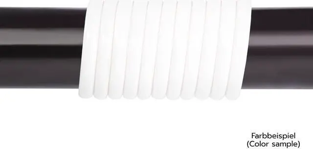 Alt view image 2 of 6 - Alphacool AlphaTube HF Flexible Tubing 10mm ID, 13mm OD (3/8" ID, 1/2" OD), 1 meter, UV White
