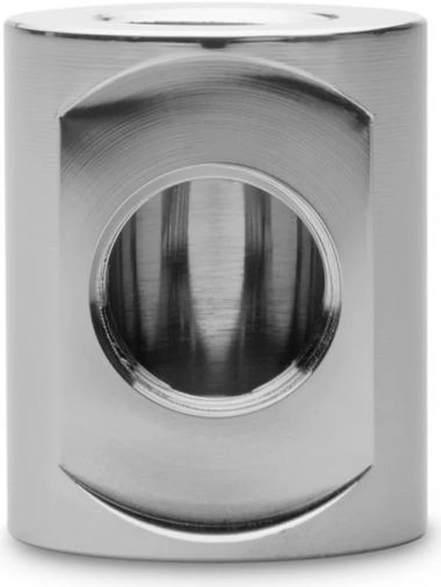 Alt view image 2 of 3 - EKWB EK-Quantum Torque T-Splitter Fitting, 3x Female Ports, Nickel
