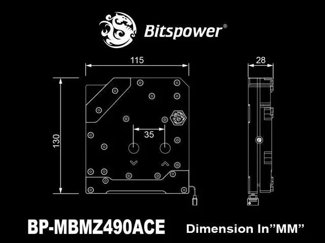 Alt view image 4 of 5 - Bitspower Monoblock for MSI MEG Z490 ACE