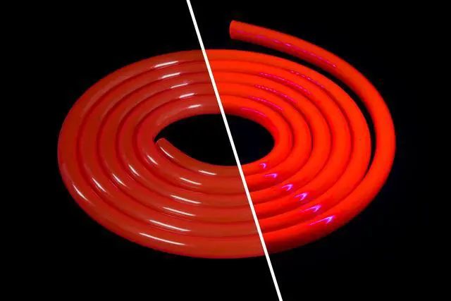 Alt view image 3 of 8 - Alphacool AlphaTube HF Flexible Tubing 10mm ID, 16mm OD (3/8" ID, 5/8" OD), 3 Meters, UV Red