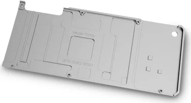 Alt view image 4 of 5 - EK-Quantum Vector Trinity RTX 3080/3090 Backplate - Nickel