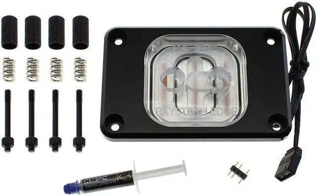 Alt view image 6 of 8 - XSPC RayStorm EDGE CPU Water Block, AMD/AM4, Addessable RGB, Black
