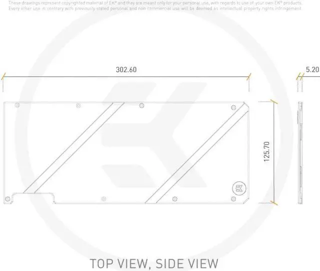 Alt view image 6 of 8 - EK-Quantum Vector FTW3 RTX 3080/3090 Backplate - Nickel