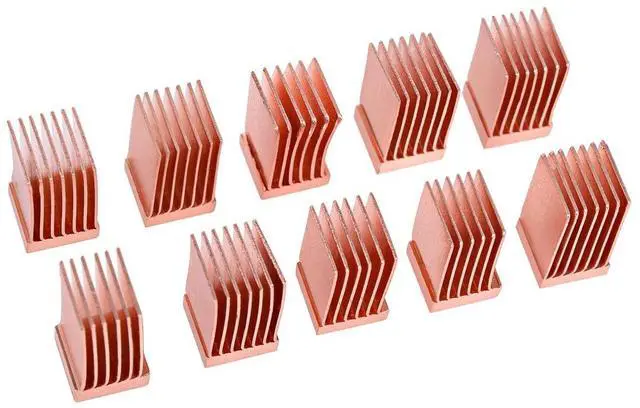 Alt view image 10 of 11 - Alphacool GPU RAM Copper Heatsinks 6,5x6,5mm - 10pcs