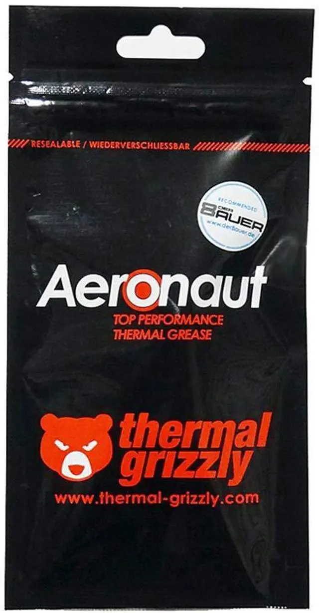 Alt view image 13 of 13 - Thermal Grizzly - Aeronaut - High Performance Thermal Paste - Cooling and Mute Heat Sink Paste for CPU (All Kinds of Them) and Graphics Card Coolers (1 Gram)