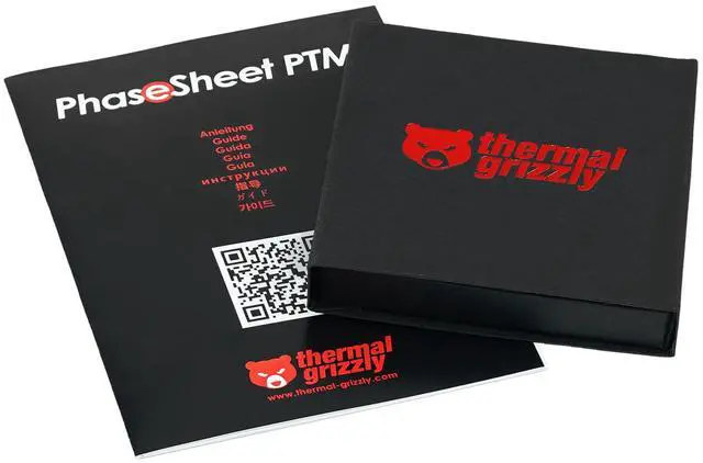 Alt view image 18 of 18 - Thermal Grizzly - PhaseSheet PTM (50x40mm)- High Performance Thermal pad with Phase Change Material | Durable, not electrically Conductive | for CPU, GPU & Electronics Cooling