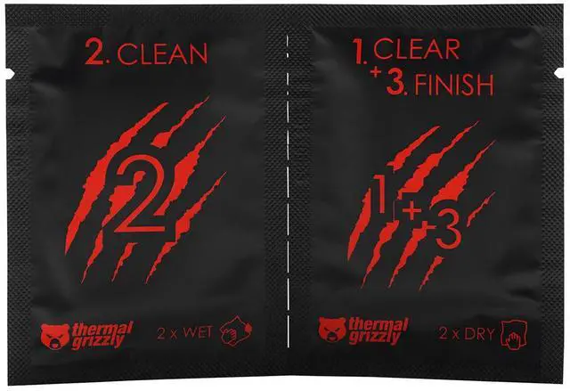 Alt view image 15 of 18 - Thermal Grizzly Cleaning Wipes - White (TG-CW-10)