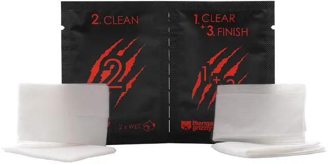 Alt view image 16 of 18 - Thermal Grizzly Cleaning Wipes - White (TG-CW-10)