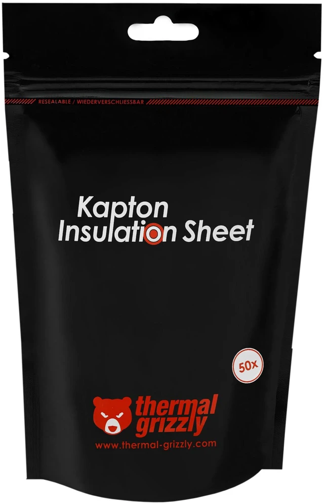 Alt view image 11 of 11 - Thermal Grizzly Kapton Insulation Sheet, Yellow (TG-KIS-10-60-50)