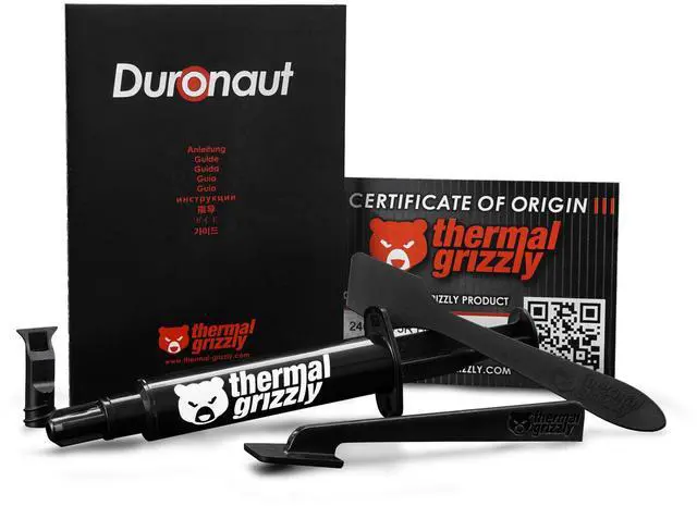 Alt view image 20 of 20 - Thermal Grizzly Duronaut - 6 Gram - Enhanced Durability & High Performance Thermal Paste - for Maximum Thermal Conductivity While Overclocking CPU/GPU/PS4/PS5/Xbox