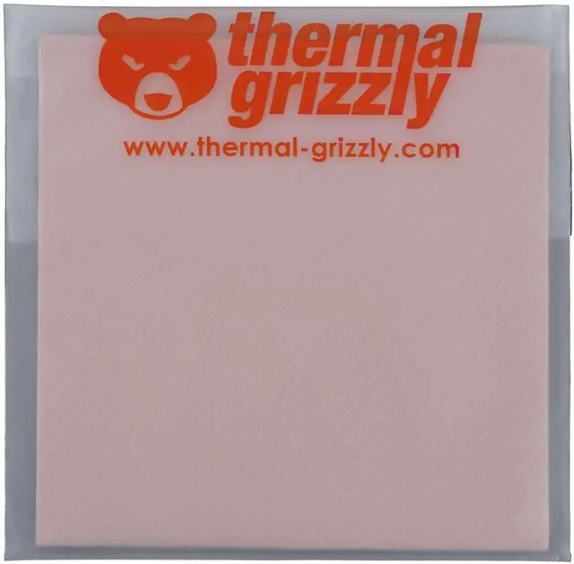 Alt view image 12 of 14 - Thermal Grizzly Minus Pad 8 - 100x 100x 1.0 mm - 2 pcs, Pink (TG-MP8-100-100-10-2R)