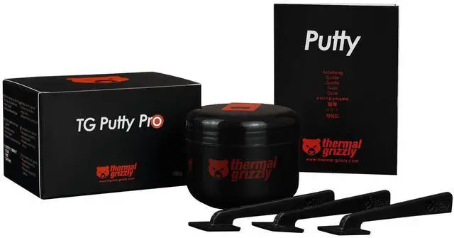 Alt view image 19 of 20 - Thermal Grizzly TG Putty Pro - 100 Gram - High-Performance Electrically Non-Conductive Thermal Putty for GPU and PCB Applications