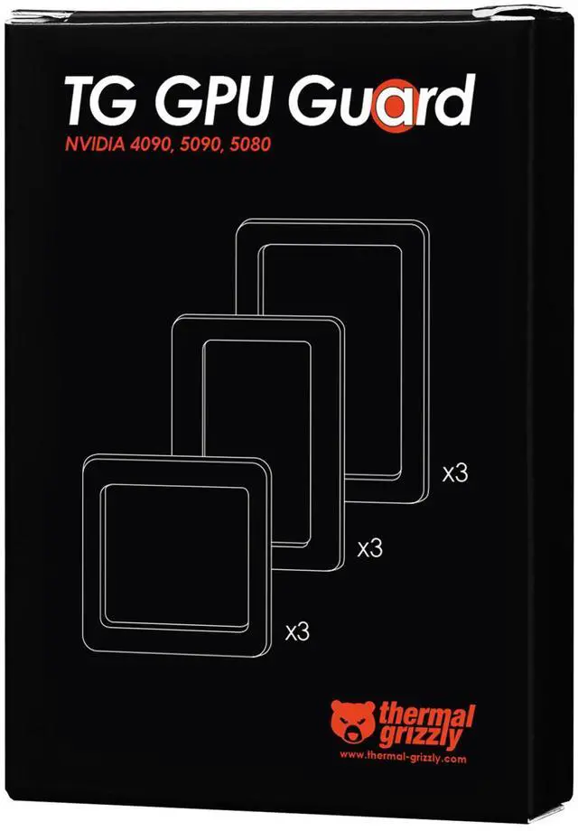 Alt view image 20 of 20 - Thermal Grizzly TG-GG-01 TG GPU Guard Gasket for RTX 4090/5080/5090 Highly Compressible, Protection, 9Piece