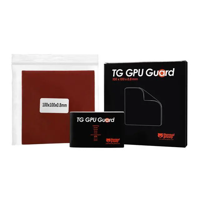 Alt view image 15 of 16 - Thermal Grizzly TG-GG-100-100-08 TG GPU Guard Gasket 100x100x0.8 mm Highly Compressible Foam Die Protection