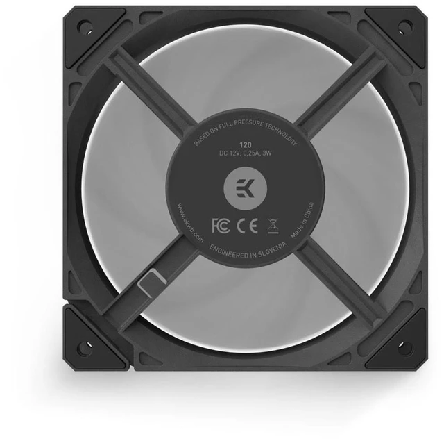 Alt view image 11 of 14 - EK-Loop Fan FPT 120 - 120mm Black (550-2300rpm)