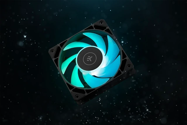 Alt view image 13 of 14 - EK-Loop Fan FPT 120 D-RGB - 120mm Black (550-2300rpm)