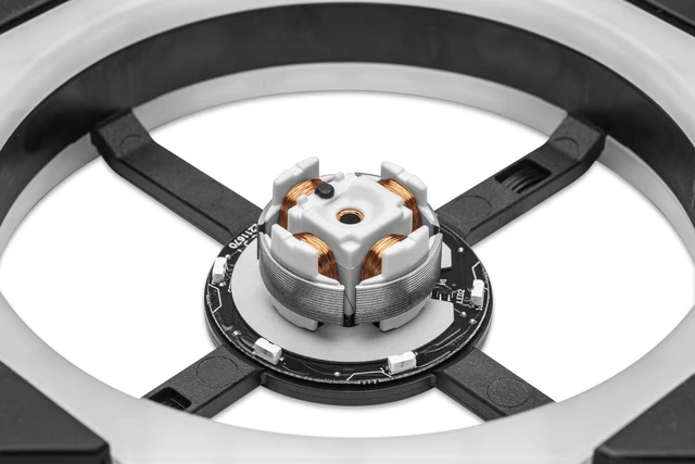 Alt view image 12 of 14 - EK-Quantum Impulse 120 D-RGB Computer Cooling Fan - 120mm Black (400-1800 rpm)