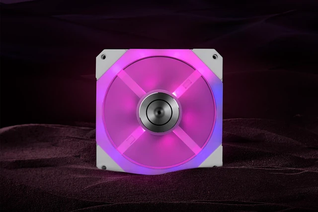 Alt view image 11 of 14 - EK-Quantum Impulse 120 D-RGB Computer Cooling Fan - 120mm White (400-1800 rpm)