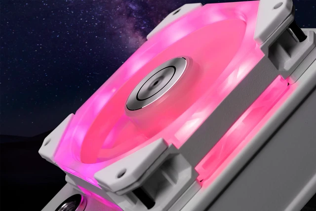 Alt view image 14 of 14 - EK-Quantum Impulse 120 D-RGB Computer Cooling Fan - 120mm White (400-1800 rpm)