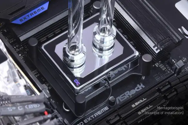 Alt view image 9 of 10 - Alphacool Eisblock XPX Pro Aurora - Full Brass Chrome Digital RGB (13086)