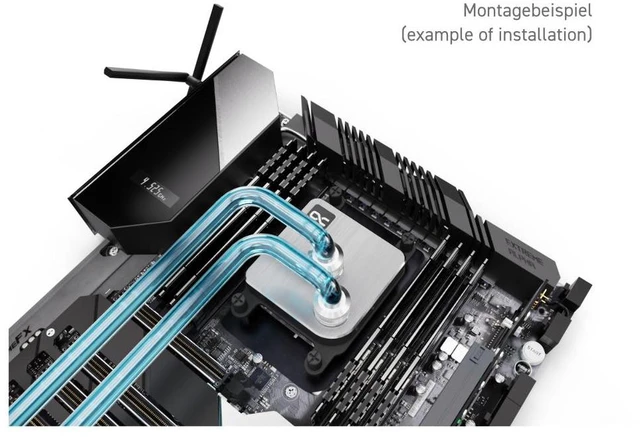 Alt view image 9 of 14 - Alphacool Core 1 - Silver CPU Water Block, G1/4, Nickel Plated Copper (13444)